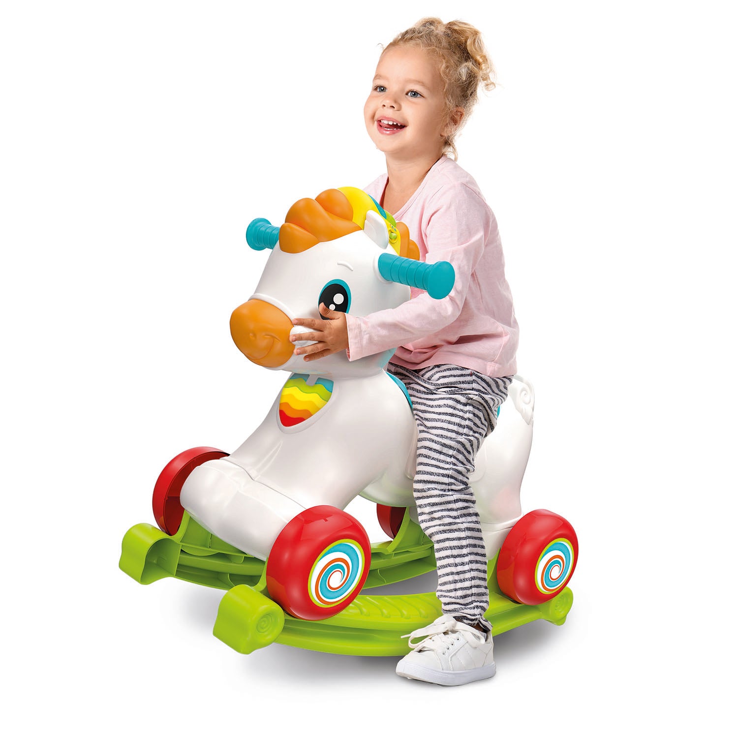 CLEMENTONI - Martino Il Cavallino 3 in 1 - Cavalca, Dondola, Impara
